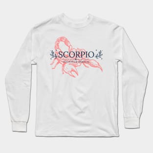 Scorpio Zodiac Sign Long Sleeve T-Shirt